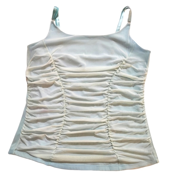 Torrid blue lace tank top - Picture 2 of 6